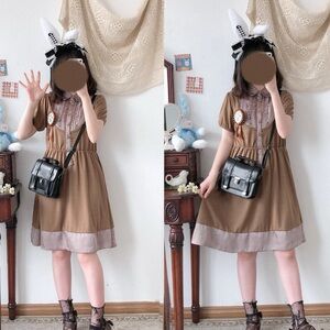 Axes Femme Brown Lolita dress